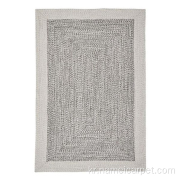회색 패턴 pp 짠 실내 실외 깔개 카펫